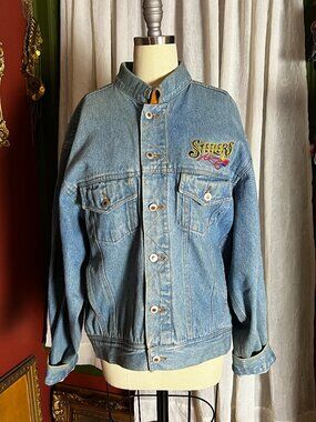 Vintage Steelers Cotton Denim Jacket